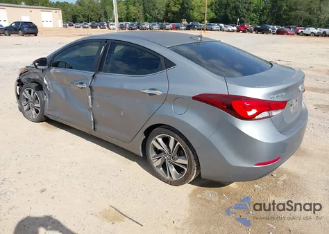 2015 Hyundai Elantra Limited z USA, uszkodzony, nr VIN KMHDH4AE3FU322589
